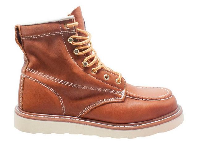 Men's AdTec 6" Moc Toe Work Boots in Brown color