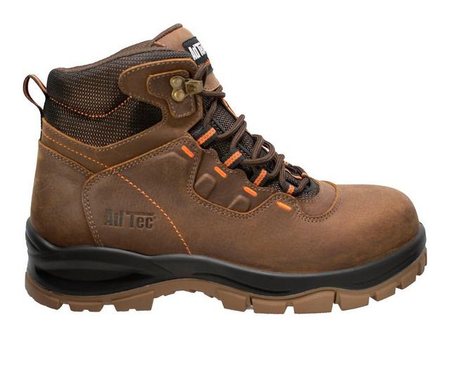 Men's AdTec 6" Waterproof Composite Toe Work Boots in Brown color