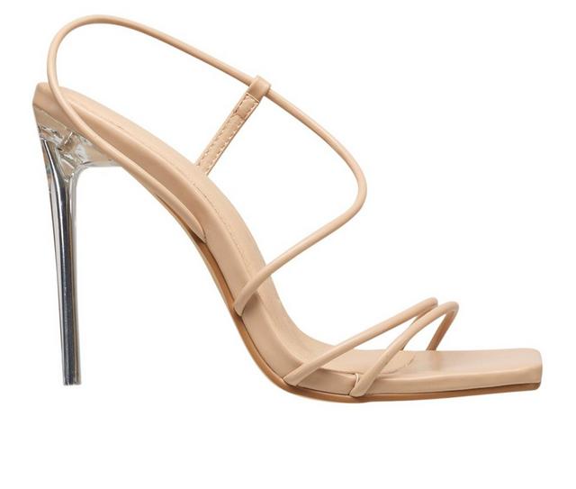 Women's H Halston Wizard Stiletto Dress Sandals in Nude color