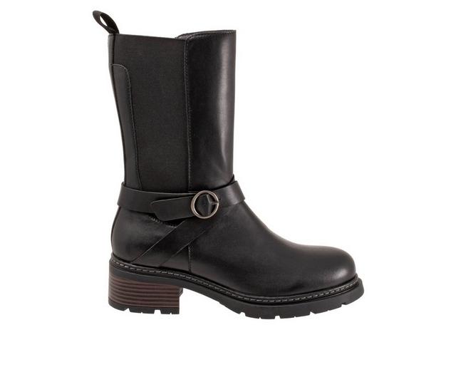 Women's Softwalk Neenah Mid Calf Boots in Black color
