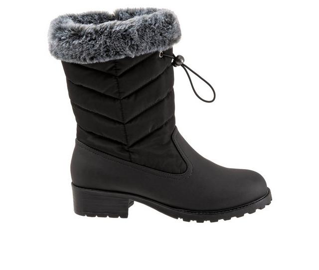 Women's Trotters Bryce Mid Calf Winter Boots in Black color