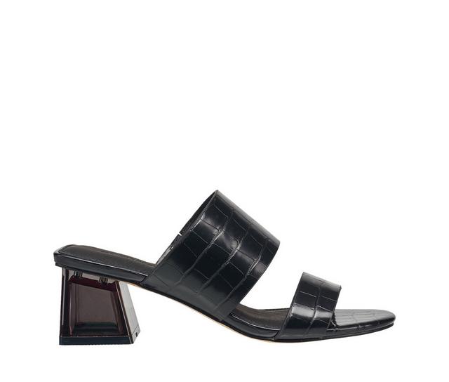 Women's French Connection Lucite Dress Sandals in Black color