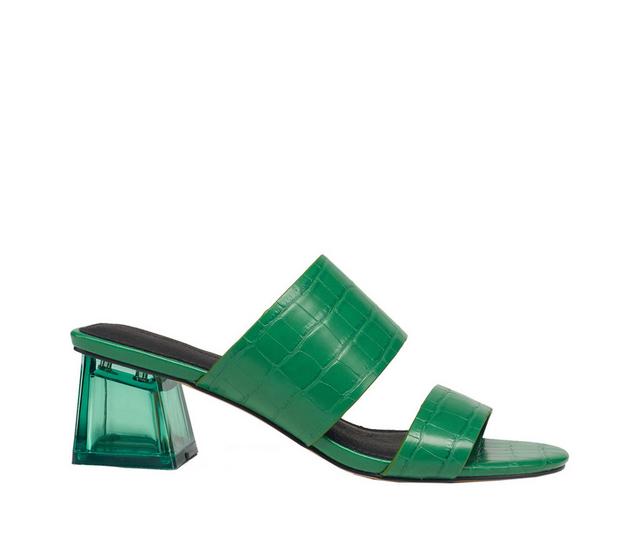 Women's French Connection Lucite Dress Sandals in Green color