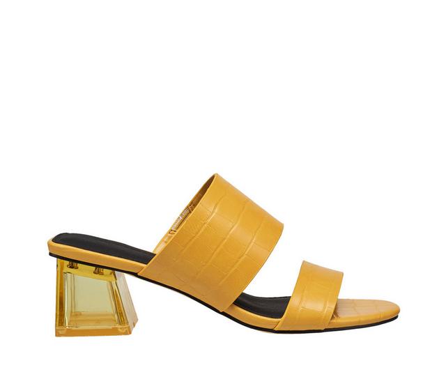 Women's French Connection Lucite Dress Sandals in Yellow color