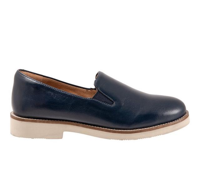 Women's Softwalk Whistle II Heeled Loafers in Navy color