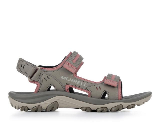 Women's Merrell Huntington Convert Outdoor Sandals in Boulder color