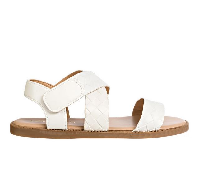 Girls' Lucky Brand Little Kid Bea Sandals in Bright White color