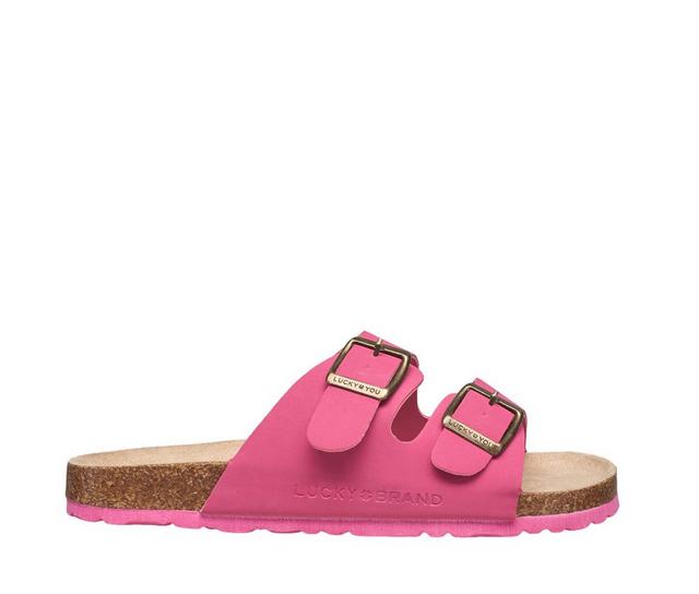 Girls' Lucky Brand Little Kid Blanc Sandals in Pink color