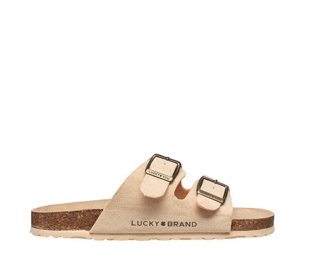 Boys' Lucky Brand Little Kid Blanc Sandals in Taupe Suede color