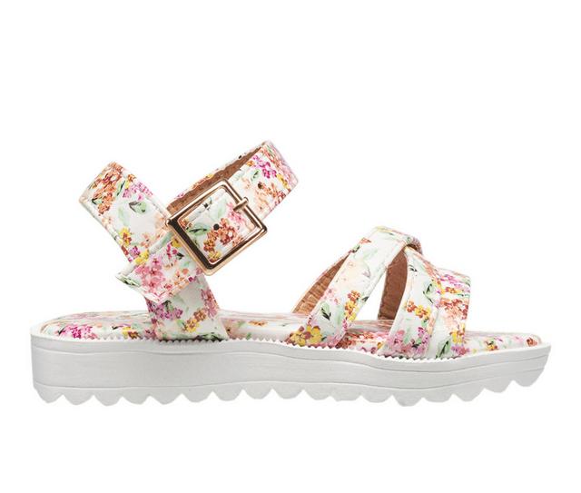 Girls' Lucky Brand Toddler Lola Sandals in White Floral color