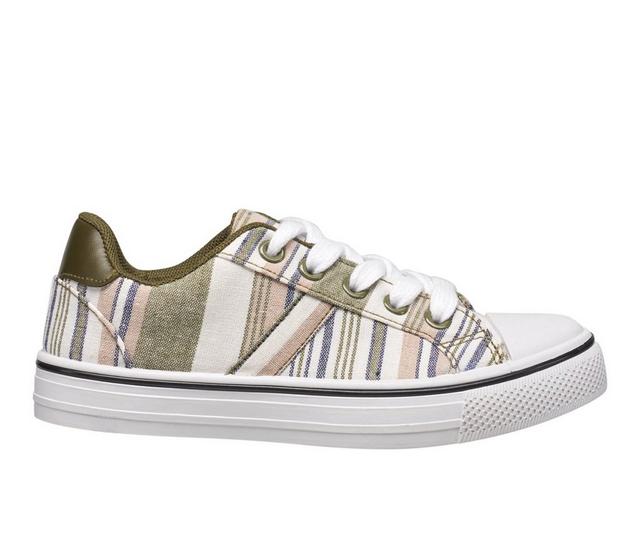 Girls' Lucky Brand Little Kid Mae Casual Sneakers in Stripe color