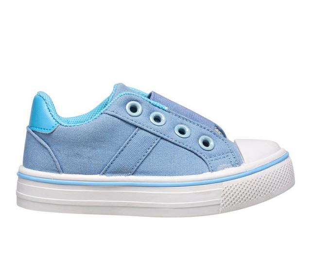Girls' Lucky Brand Toddler Mae Casual Slip On Sneakers in Chambray color