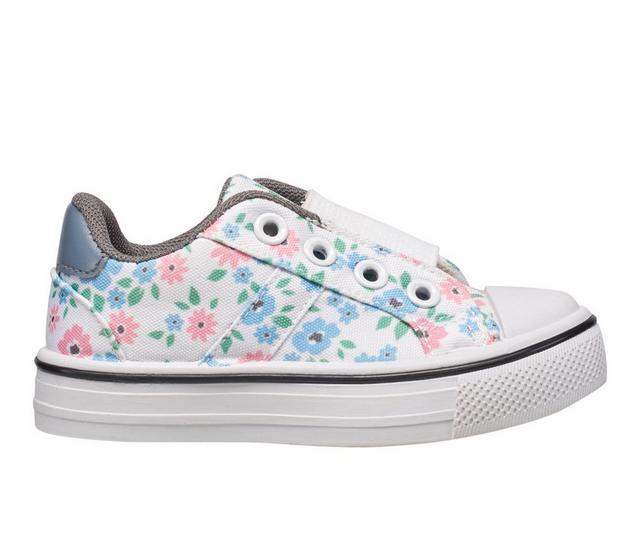 Girls' Lucky Brand Toddler Mae Casual Slip On Sneakers in Floral Multi color