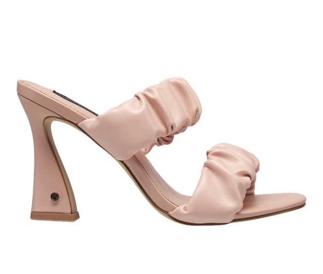 Women's French Connection Crystal Dress Sandals in Blush color