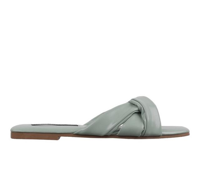 Women's French Connection Driver Sandals in Sage color