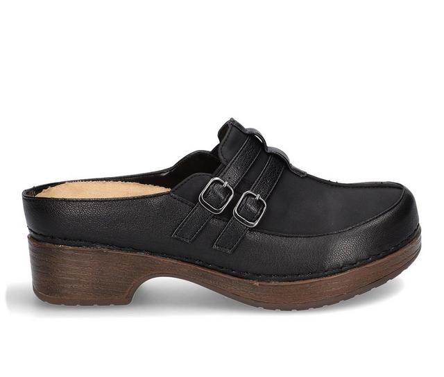 Women's Easy Works by Easy Street Shirely Safety Shoes in Black Leather color