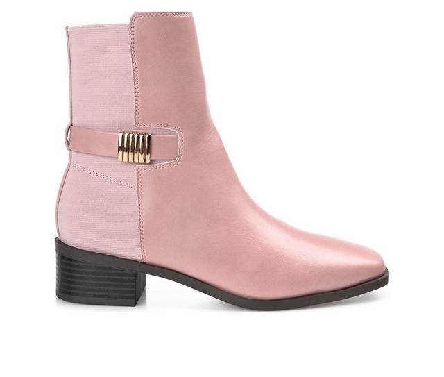 Women's Journee Collection Aubrie Booties in Rose color