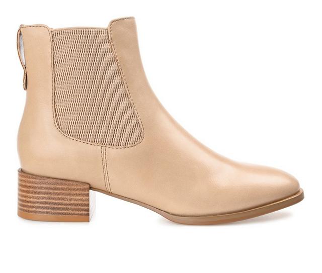 Women's Journee Collection Chayse Chelsea Booties in Tan color