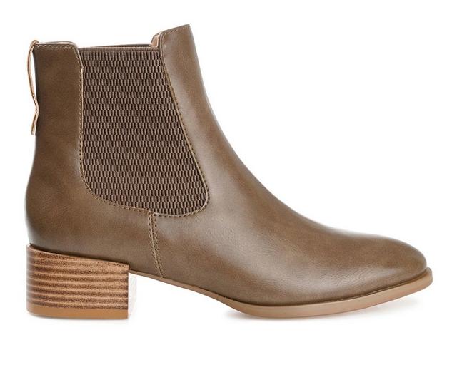 Women's Journee Collection Chayse Chelsea Booties in Taupe color