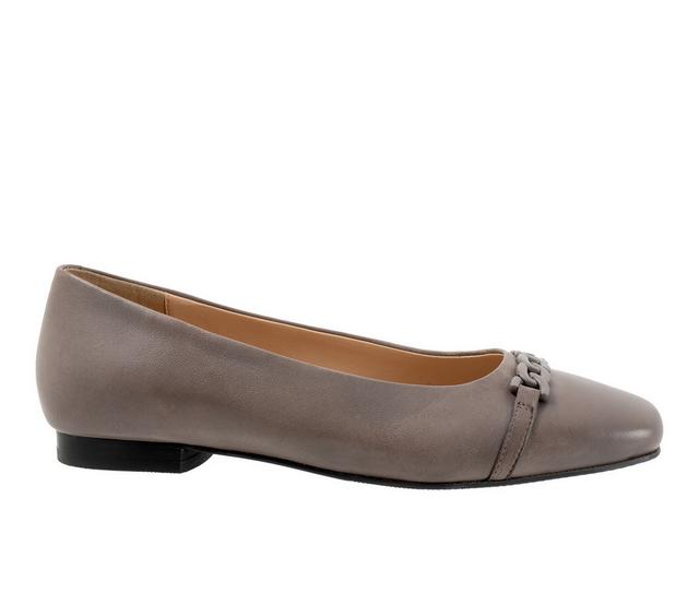Women's Trotters Harmony Flats in Grey color