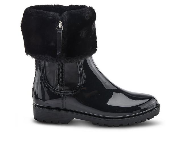 Women's SPRING STEP Wellies Rain Boots in Black color