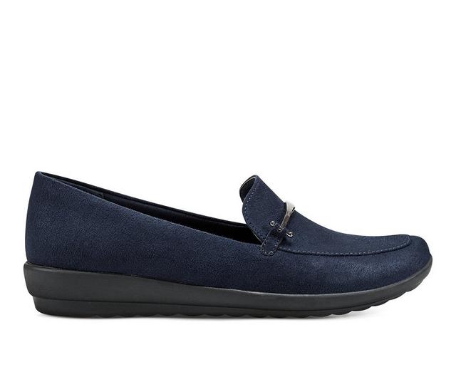 Women's Easy Spirit Arena Loafers in Dark Blue color