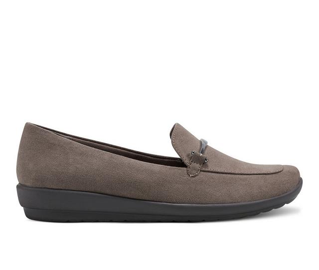 Women's Easy Spirit Arena Loafers in Taupe color