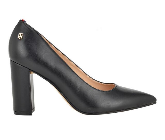 Women's Tommy Hilfiger Abilene Pumps in Black Smooth color