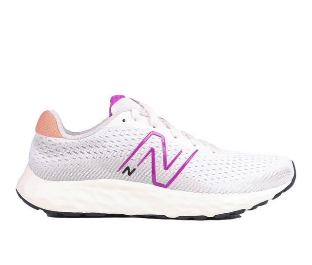 Women's New Balance W520V8 Running Shoes in Gry/Purp/Copper color