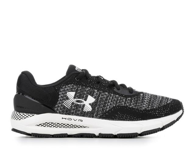 Men's Under Armour HOVR Intake 6 Running Shoes in Blk/Wht 001 color