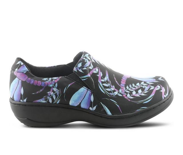 Women's SPRING STEP Winfrey Fly Slip Resistant Shoes in Black Multi color