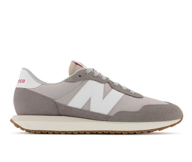 Men's New Balance 237-M Sneakers in Grey/White color
