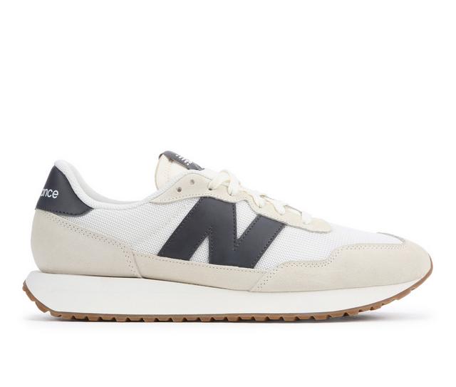 Men's New Balance 237-M Sneakers in Seasalt/Black color