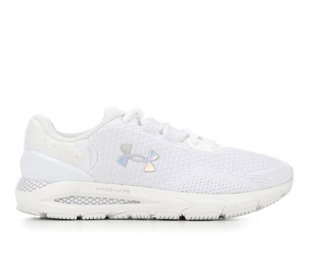 Women's Under Armour HOVR Intake-6 Running Shoes in Wht/Wht/IRI color