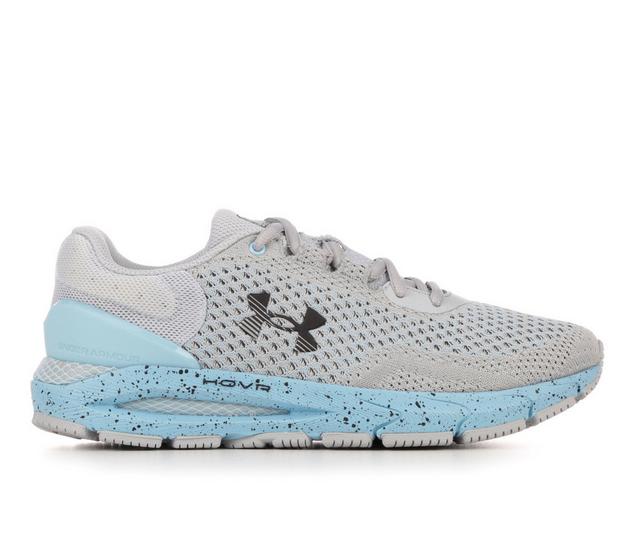 Women's Under Armour HOVR Intake-6 Running Shoes in Grey/Blue/Black color