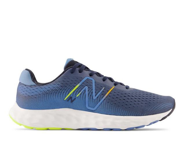 Men's New Balance M520v8 Running Shoes in Blue/Yellow color