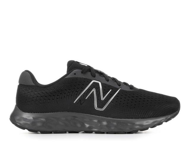Men's New Balance M520v8 Running Shoes in Black/Black 4E color