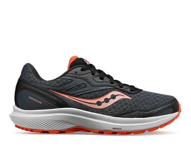 Women's Saucony Cohesion TR 16 Running Shoes in Shadow/Ember color