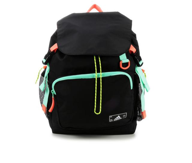 Adidas Saturday Backpack in Blk/Mint/Coral color