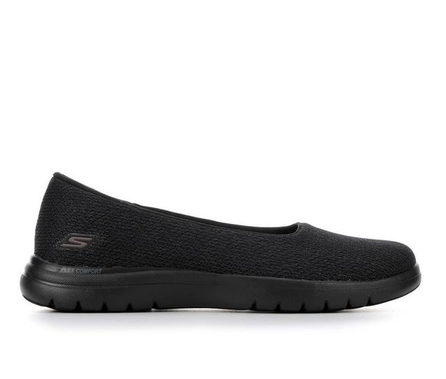 Women's Skechers Go On The Go Flex 136530 Sustainable Slip-On Shoes in Black color
