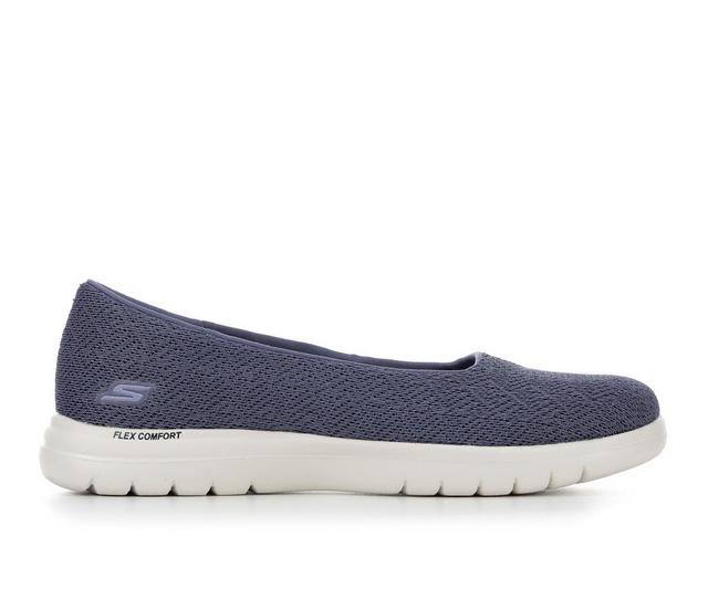 Women's Skechers Go On The Go Flex 136530 Sustainable Slip-On Shoes in Navy color