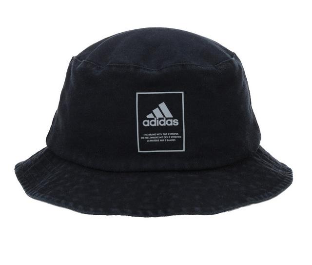 Adidas Men's Lifestyle Bucket Hat in M Black/Grey color