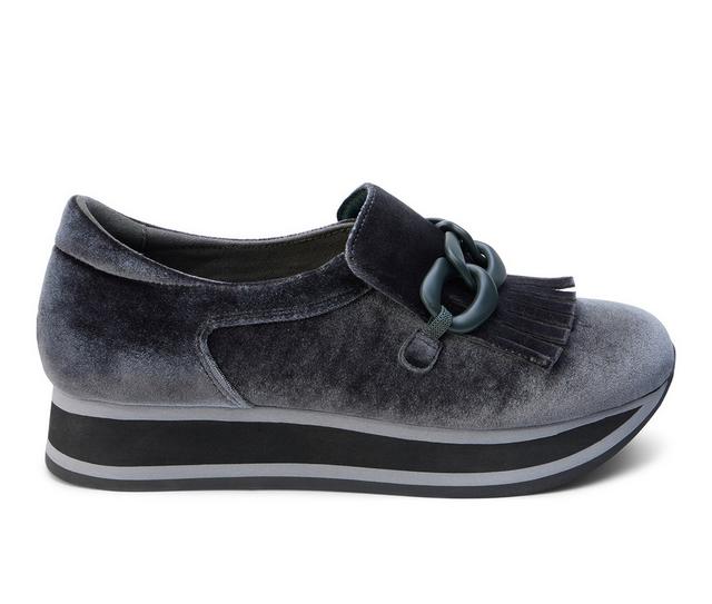 Women's Coconuts by Matisse Bess Slip On Shoes in Charcoal Velvet color