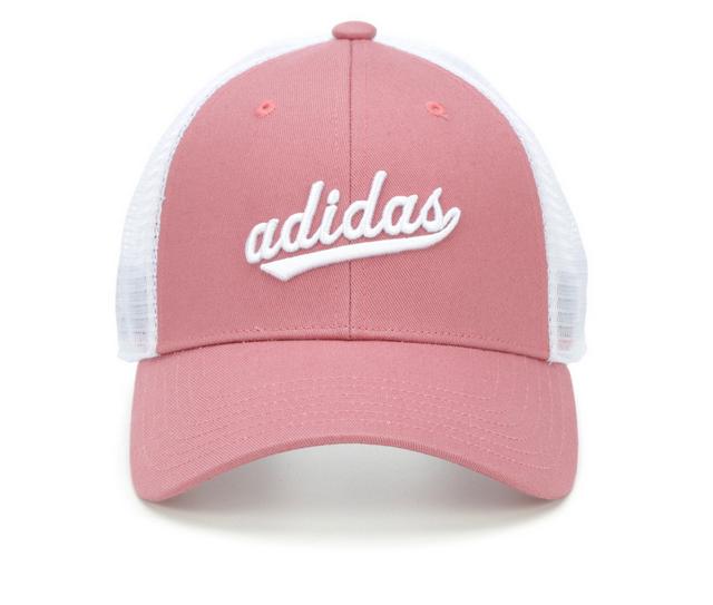 Adidas Women's Mesh Trucker Hat in W Pink/White color