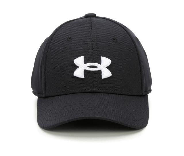Under Armour Youth Blitzing 2.0 Adjustable Cap in Youth Black/Wht color