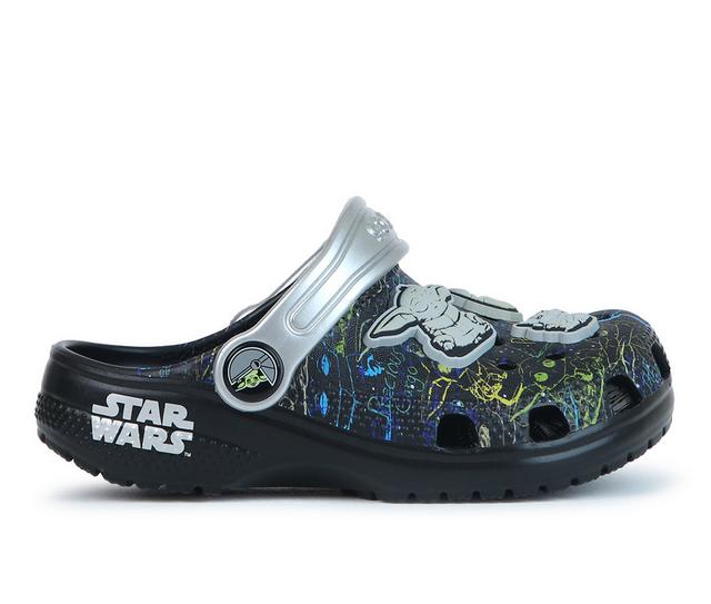 Boys' Crocs Infant & Toddler Classic Grogu Clogs in Black color
