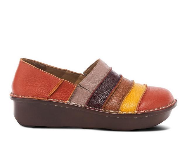 Women's SPRING STEP FireFly Clogs in Camel Multi color