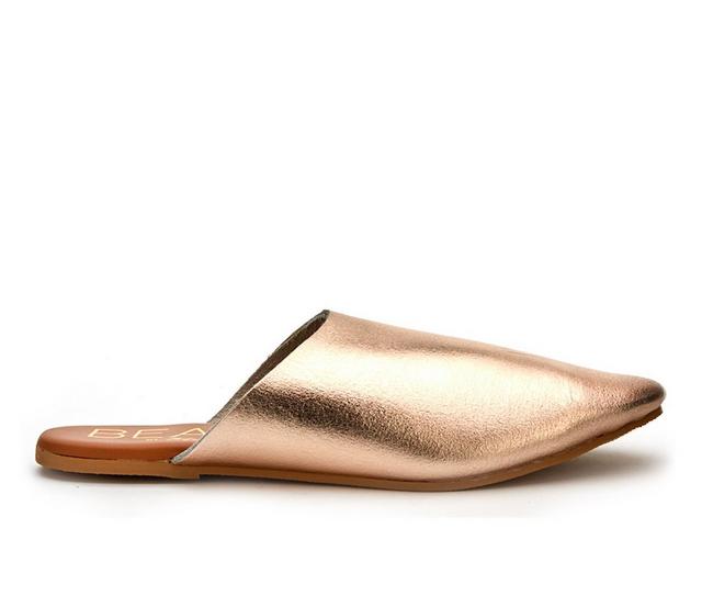 Women's Beach by Matisse Siren Mules in Rose Gold color