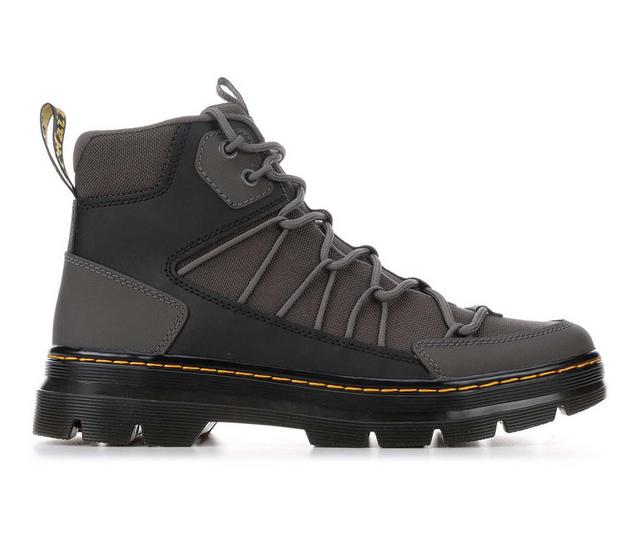 Men's Dr. Martens Buwick Boots in Gunmetal color