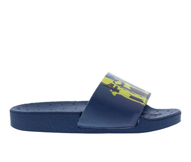 Men's French Connection Coby Sport Slides in Blue color